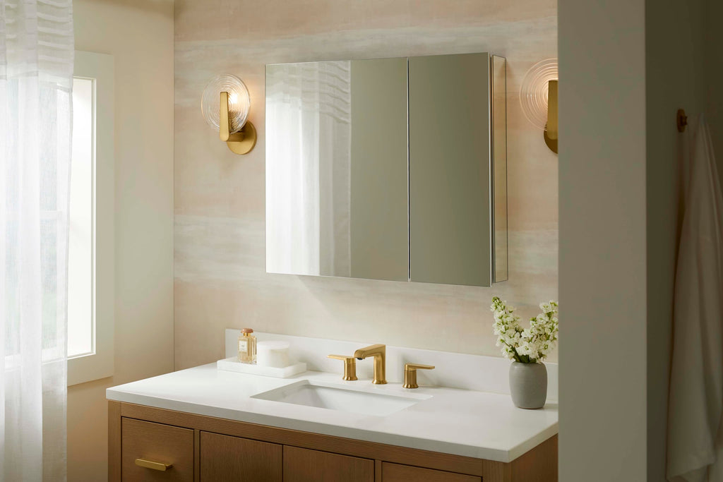 Kohler K-55064-Na Embark Medicine Cabinet, Adjustable Shelves With Mirrored Doors, 30' X 26'