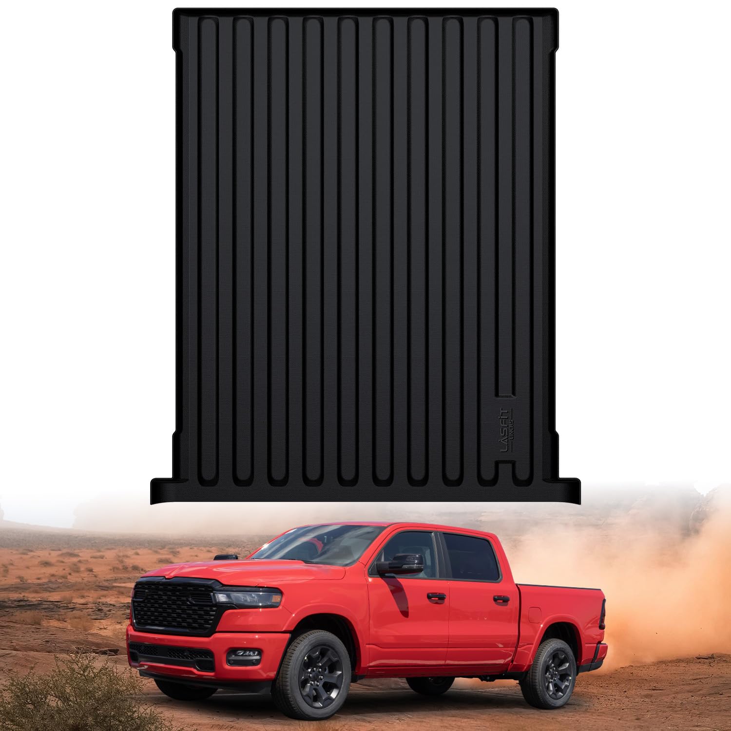 Lasfit 5Ft7 Truck Bed Mat For Ram 1500 2009-2025 & Ram 1500 Classic 2019-2024 Short Bed With Rambox (5.7 Ft / 67.4Inches), All W
