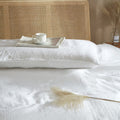 Hyprest 100% French Linen White Body Pillow Cover, Stone Washed Flax Linen Body Pillow Cover 20X54, Super Soft Breathable Coolin