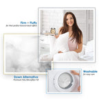 Nestl 18X18 Pillow Inserts - Throw Pillow Insert 18X18, 4 Pack Square Pillows, Decorative 18X18 Pillows Throw White, 18 X 18 Pillow Insert, Lumbar Pillow Insert For Bed And Couch