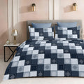 Laying Style 100% Glace Cotton Ac Comforter Set King Size Double Bed With 1 Flat Bedsheet90X100 Inch And 2 Pillow Covers (Pack 