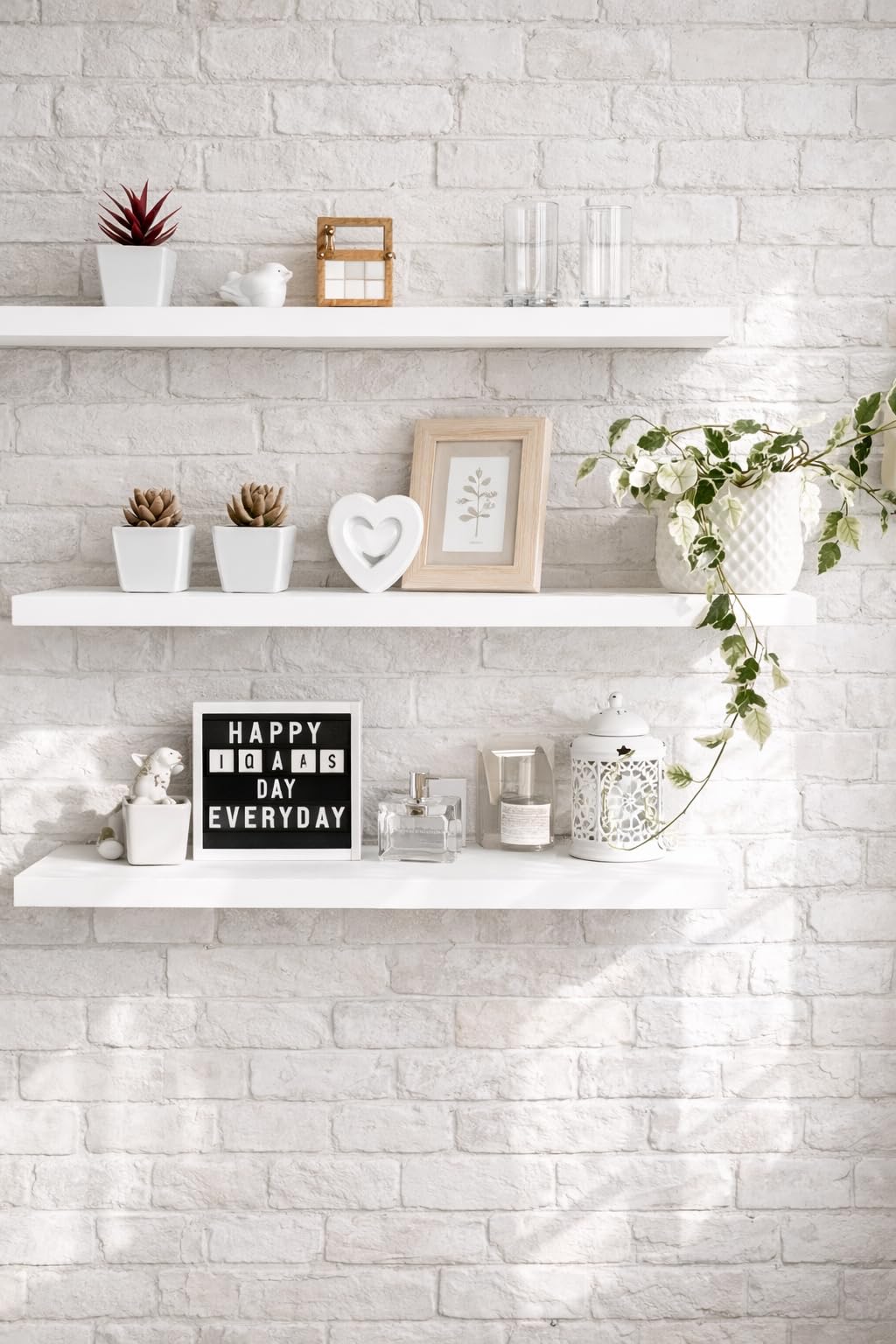 R2H Gallery Wooden Floating Shelf Mounted On The Wall | Wall Rack Shelves And Bedroom Decoration Shelf For The Living Room