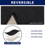 Purefit Water Resistant Reversible Sofa Covers For Reclining Sofa 2 Seat - Non Slip Split Recliner Couch Cover For Double Reclin