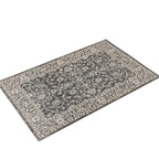 Jonathan Y Smb103C-8 Palazzo Vine And Border Textured Weave Indoor Outdoor Area Rug Coastal Bohemian Rustic Glam Easy Cleaning Bedroom Kitchen Backyard Patio Non Shedding, 8 X 10, Black/Gray