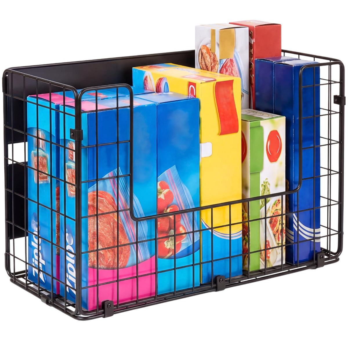 Ofirayhome Magnetic Shelf for Fridge, Large Basket for Aluminum Foil