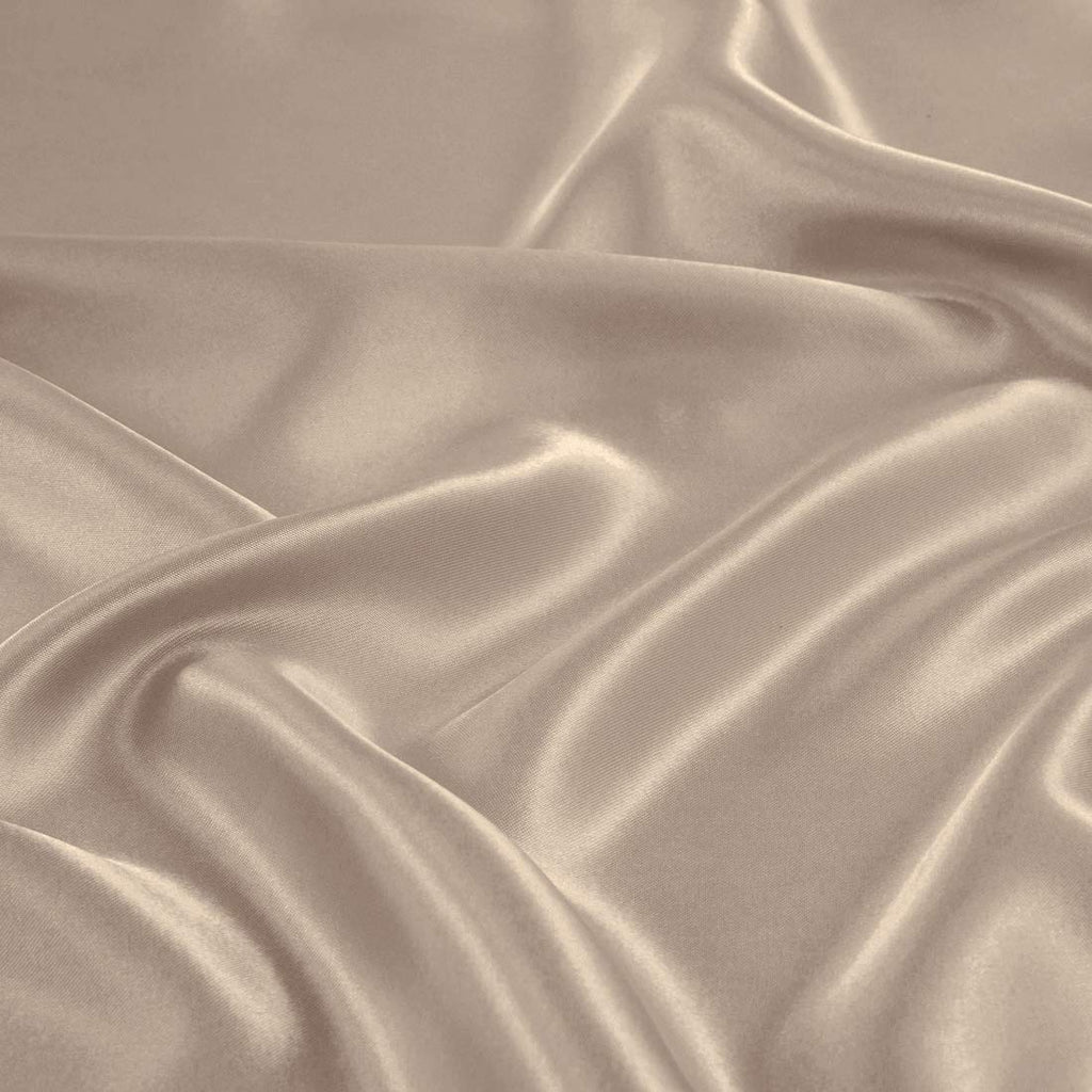Treely 4 Piece Satin Sheets Twin Size Silky Smooth Taupe Satin Sheet Set With Deep Pocket, Satin Fitted Sheet, Flat Sheet, 2 Sat