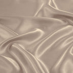 Treely 4 Piece Satin Sheets Twin Size Silky Smooth Taupe Satin Sheet Set With Deep Pocket, Satin Fitted Sheet, Flat Sheet, 2 Sat