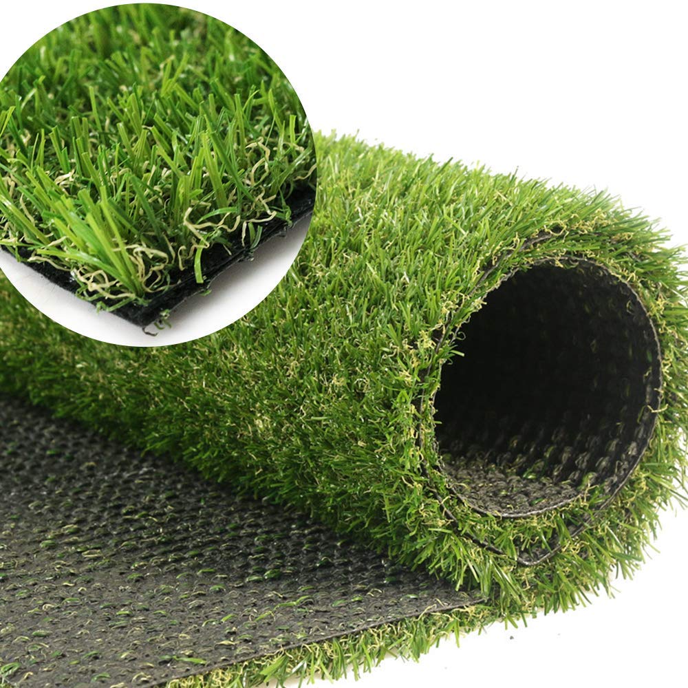 Artificial Grass Turf Customized Sizes 15 X 20 Feet , 0.8Inch Realistic Synthetic Grass Mat, Indoor Outdoor Garden Lawn Landscap
