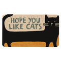 Roszwtit Cat Front Door Mat 30 X 17 Inch Black Cat Doormat Indoor Outdoor Funny Floor Mat Non Slip Rubber Hope You Like Cats Wel