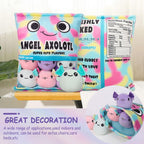 Nukbil Axolotl Plush Pillow Throw Pillow, Cute Axolotl Plush Toys Doll, Stuffed Axolotl Gift For Kids, Birthday, Christmas, Baby