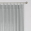 Vision Home Gray Pinch Pleated Semi Sheer Curtains Textured Light Filtering Window Curtains 63 Inches For Living Room Bedroom Si