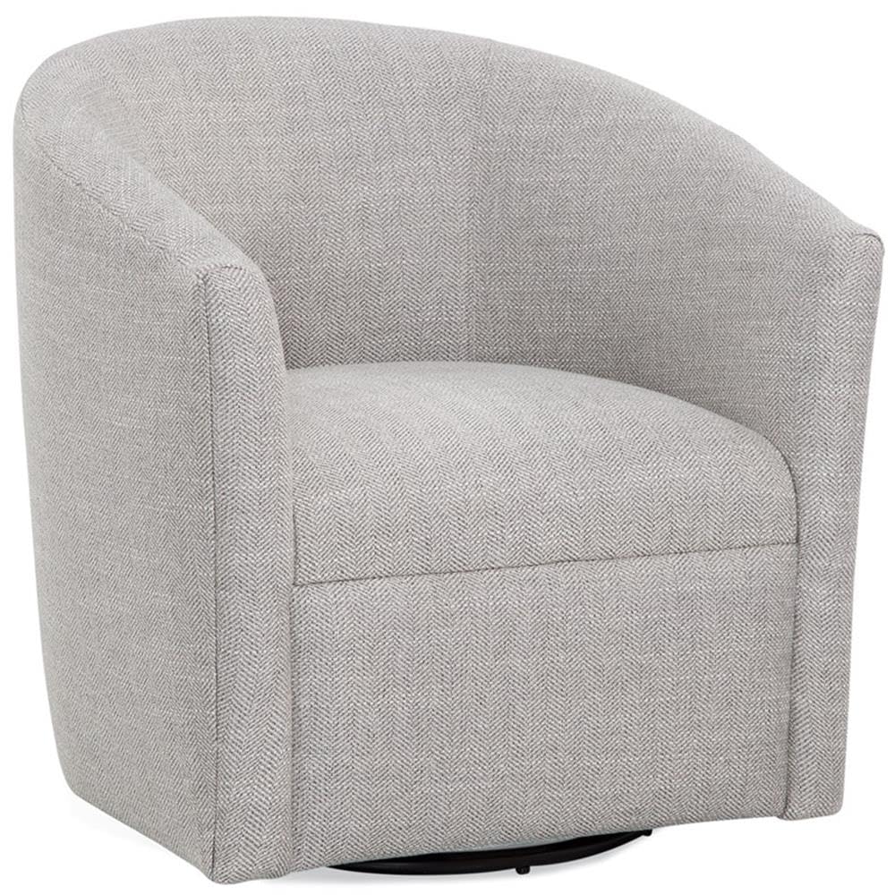Comfort Pointe Lynton Sea Oat Beige Polyester Fabric Swivel Accent Chair
