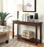 Convenience Concepts American Heritage 1 Drawer Console Table With Shelf, Espresso