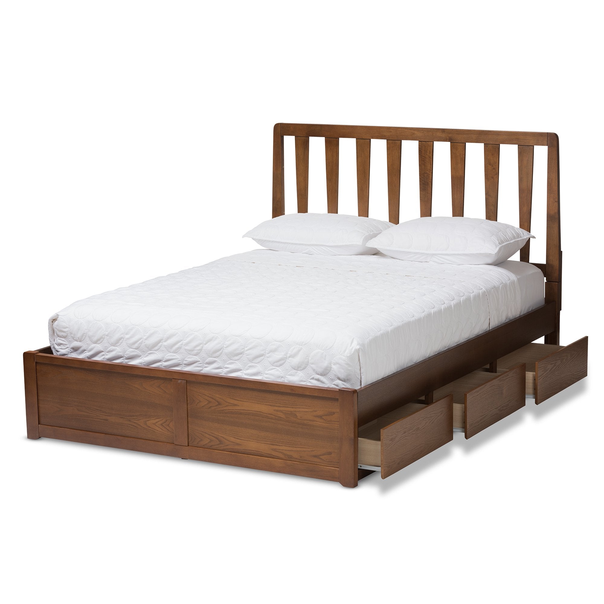 Baxton Studio Raurey Storage Platform Bed - Thumbnail 2