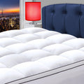 Ihanherry King Mattress Topper For Back Pain,Extra Thick Mattress Pad Cover,Cooling Plush Soft Pillowtop With 8-21' Elastic Dee