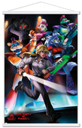 Trends International Five Nights at Freddys: Security Breach - Group Wall Poster, 22.375 x 34, Print and White Hanger Bundle