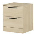South Shore Furniture Step One Essential 2-Drawer Nightstand, Bleached Oak