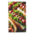 Augenstern Hot-Dogs-Buns Microfiber Beach Towel 27.5 X 16 Inches, Soft Absorbent Bath Towel for Bathroom, Pool, Beach, Travel & 