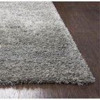 Rizzy Home Alora Decor Pearl 3'6" X 5'6" Solid Gray Hand-Tufted Area Rug