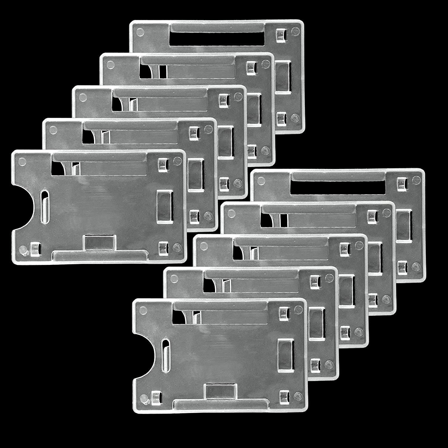 AccuPrints (Pack of 50) Single Side Transparent ID Card Holder - for School Office Purpose