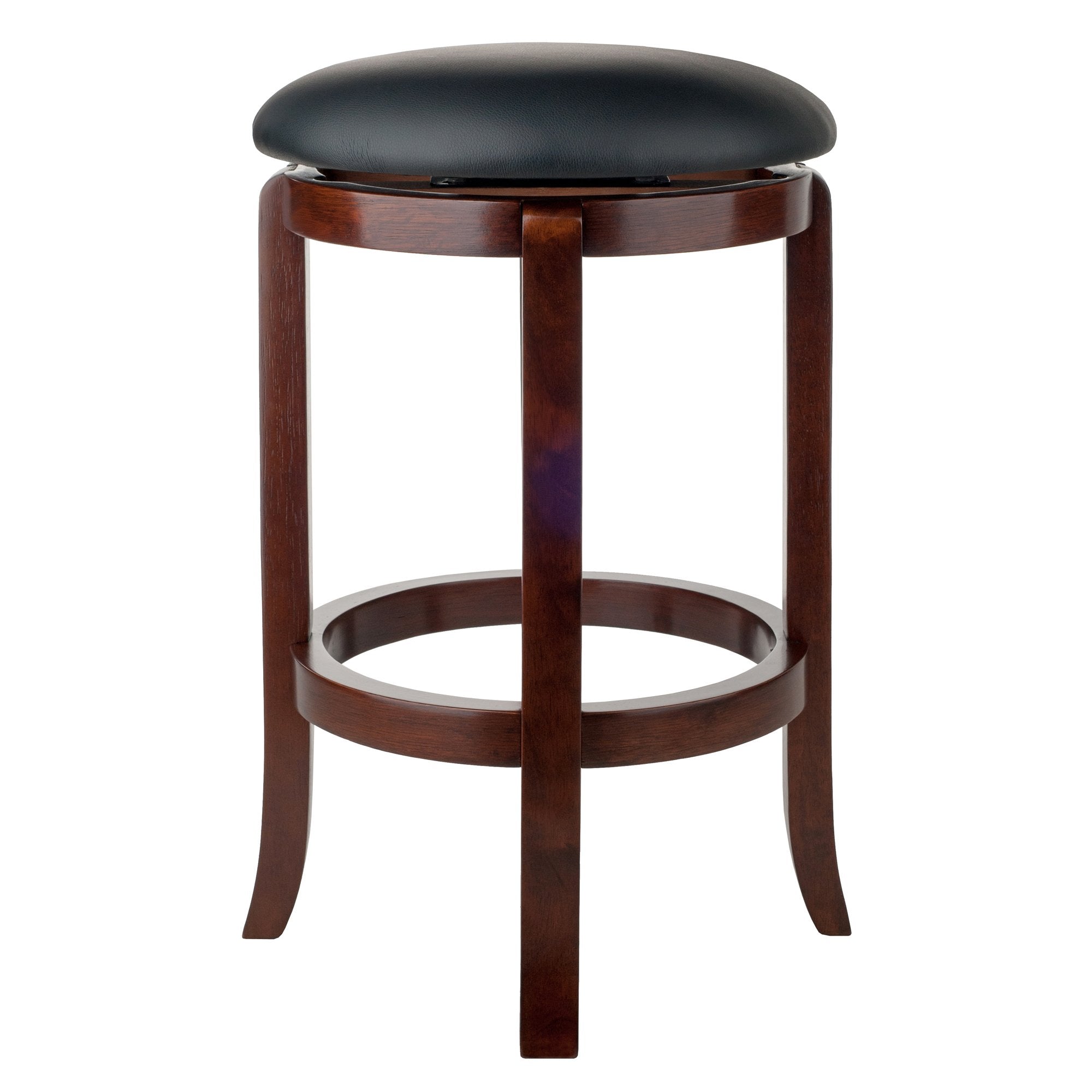 Winsome Walcott Swivel Bar Stool, 24', Walnut