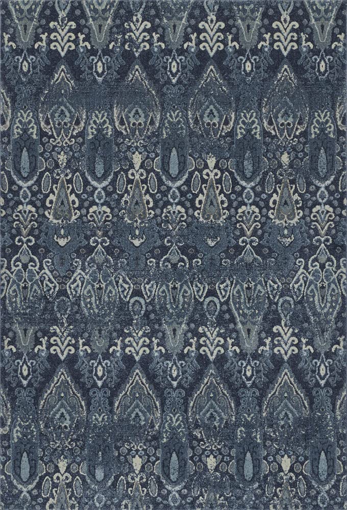 Dalyn Rugs Geneva Gv315 Navy 3'3' X 5'1' Rectangle Soft Area Rug, Easy Clean, Non Shedding, Bedroom, Entry, Living Room, Dining Room, Kitchen Rug