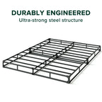 Zinus 5 Inch Wonderbox(Tm) Smart Box Spring, Quick Assembly Mattress Foundation, Durable Metal Frame, Queen, Grey