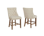 Best Quality Furniture D49-Chc2 Counter Height Chairs, Beige