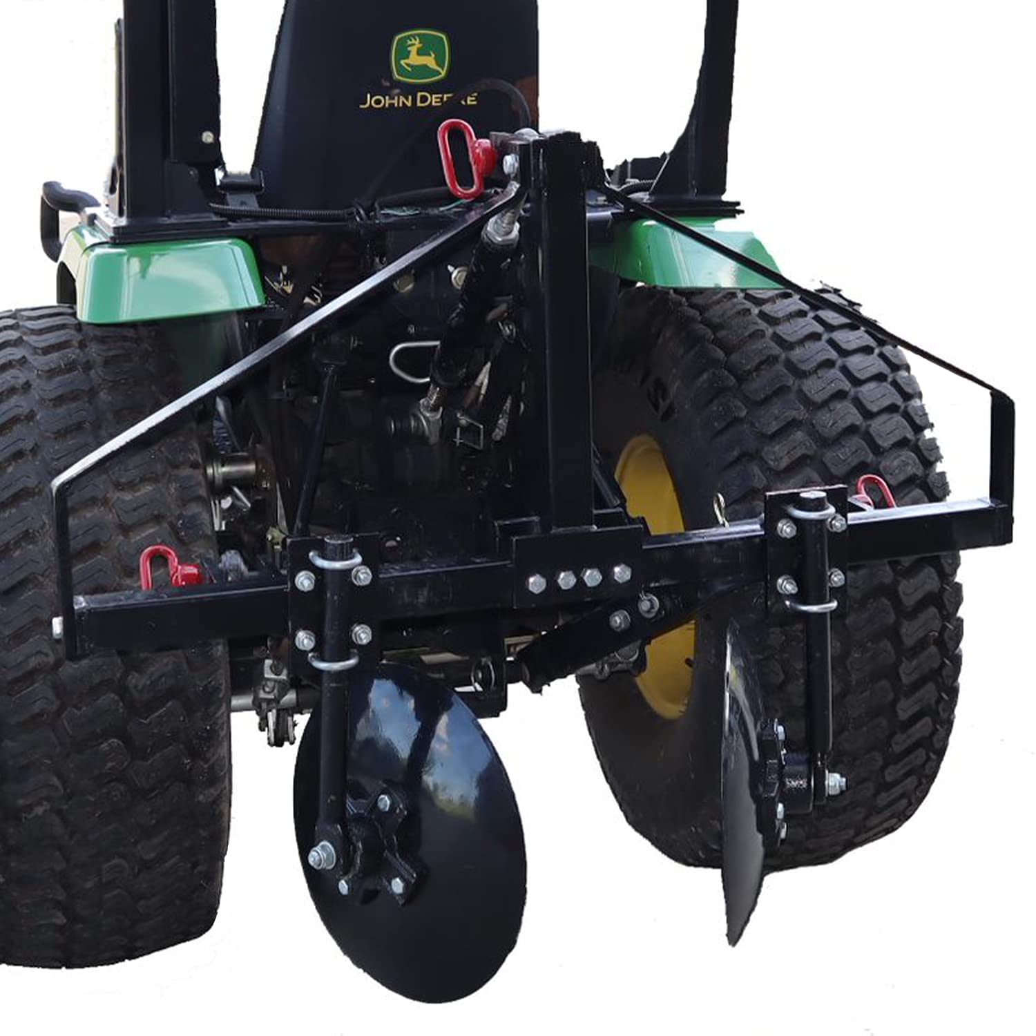 Field Tuff Ftf-214Gb 3-Point Tractor Garden Bedder And Hiller Attachment With Large Plowing Discs And Optional Shank For Outdoor