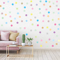 240 Pieces Polka Dots Wall Decals 2 Inch Multi-Color Rainbow Dots Wall Stickers Vinyl Dots Decals Circle Wall Stickers for Kids 