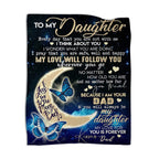Buugviil Daughter Gifts Daughter Blanket From Dad Father Birthday Gift For My Daughter Throw 80 * 60 In