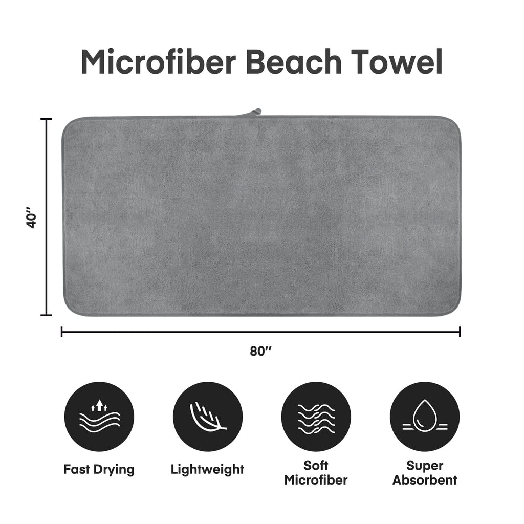 Jml Luxury Hotel & Spa Oversized Bath Towels (2 Pack, 40''X80'') - 350Gsm High-Density Fleece Towel Sets - Super Soft And Absorb