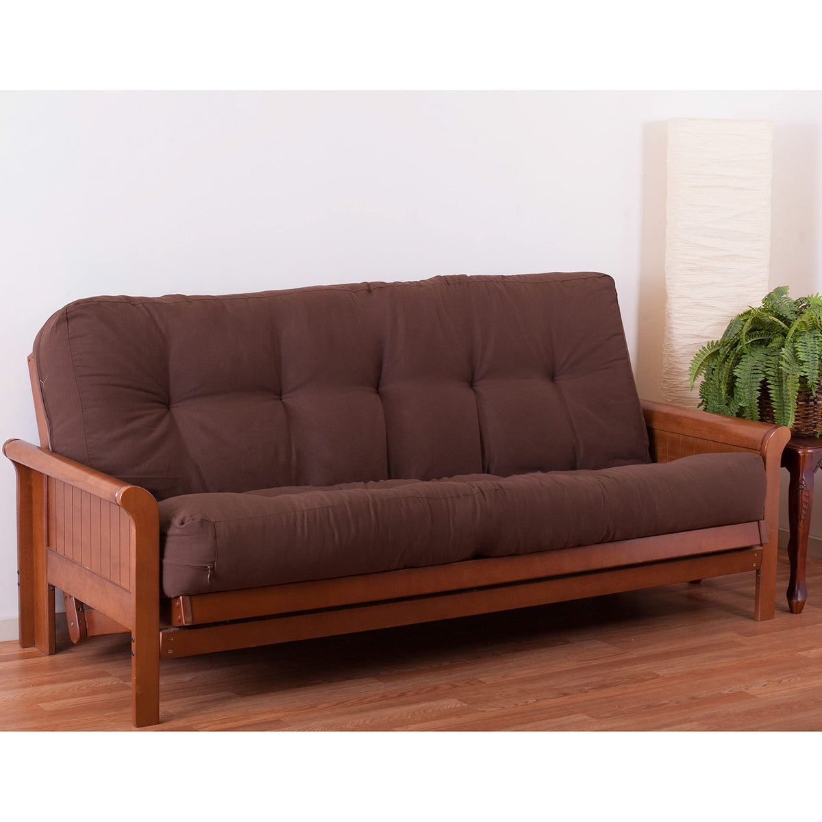 Blazing Needles Renewal 10&quot; Twill Futon Mattress, Full, Chocolate