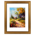 Golden State Art, 11x14 Dark Gold, Wall Hang Photo Frame. Includes White Mat for 8x10 Picture & Real Glass