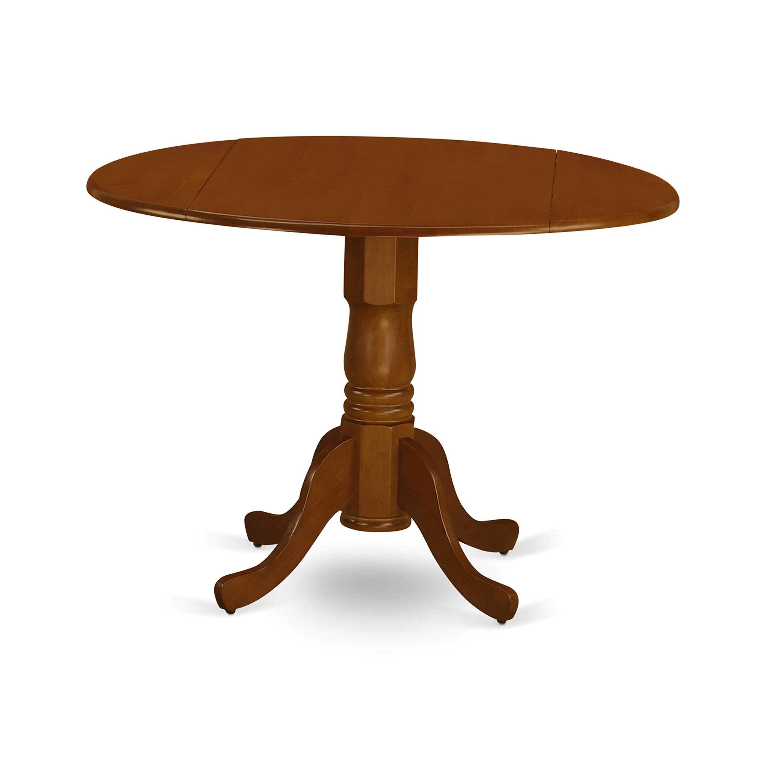East West Furniture Dlqu3-Bch-W 3 Pc Kitchen Table Set-Dining Table And 2 Wooden Kitchen Chairs