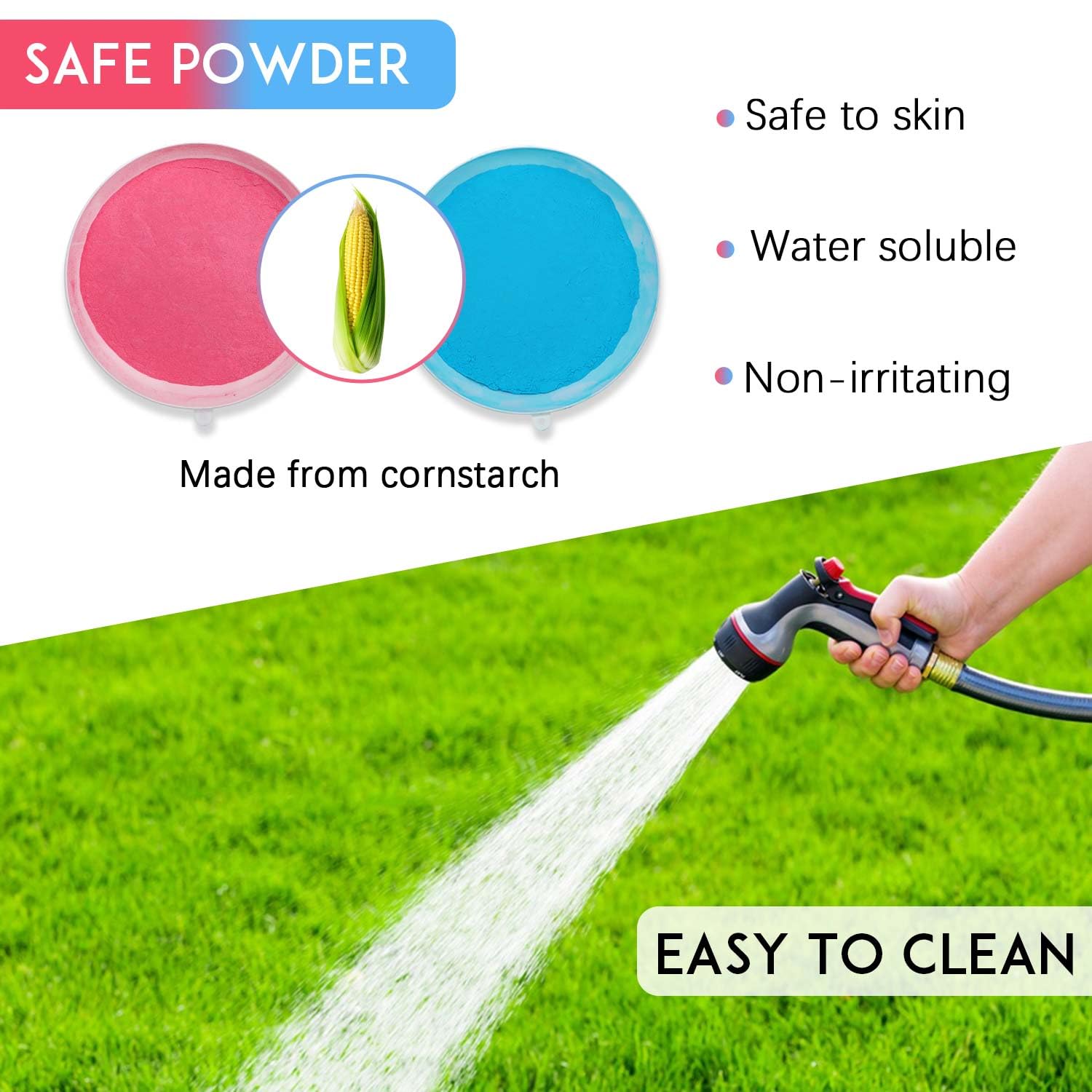 Gender Reveal Soccer Ball With Powder, Revelacion De Sexo De Bebe 2 Big Bags Of Pink And Blue Gender Reveal Powder For Boy Or Gi