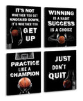 Framed Basketball Art Prints,Inspirational Basketball Quote Wall Art,Basketball Room Decor,Motivational Basketball Poster Gift f