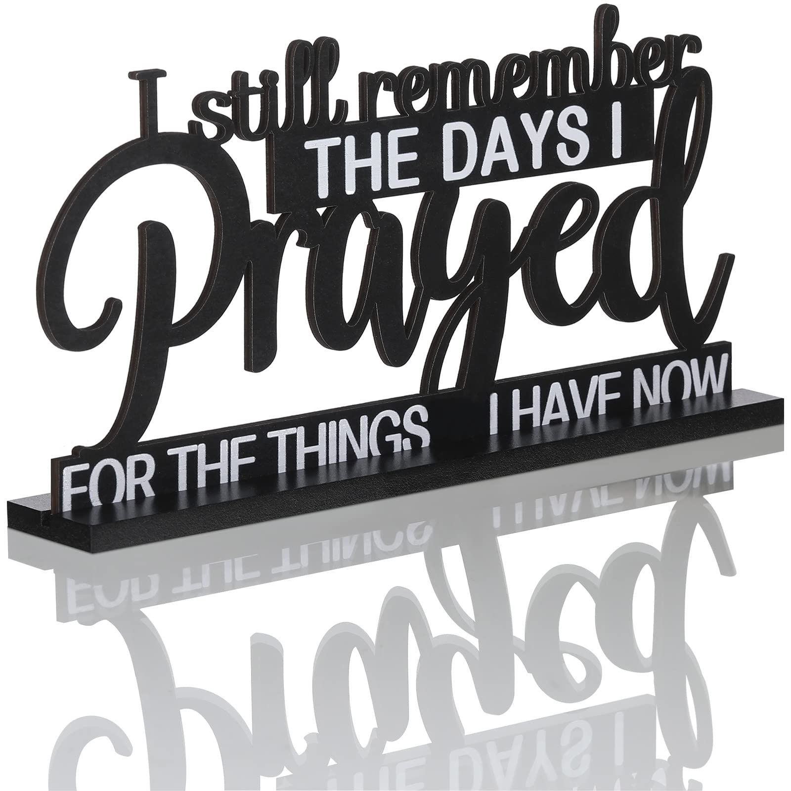 Jetec I Still Remember The Days I Prayed Sign Inspirational Table Blessed Signs Motivational Decor Farmhouse Table Home Centerpi