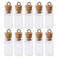 10 PCS Small Glass Bottles with Cork Lids, 3ml Empty Spell Jars Mini Glass Bottles with Stoppers Miniature Potion Bottles Small 