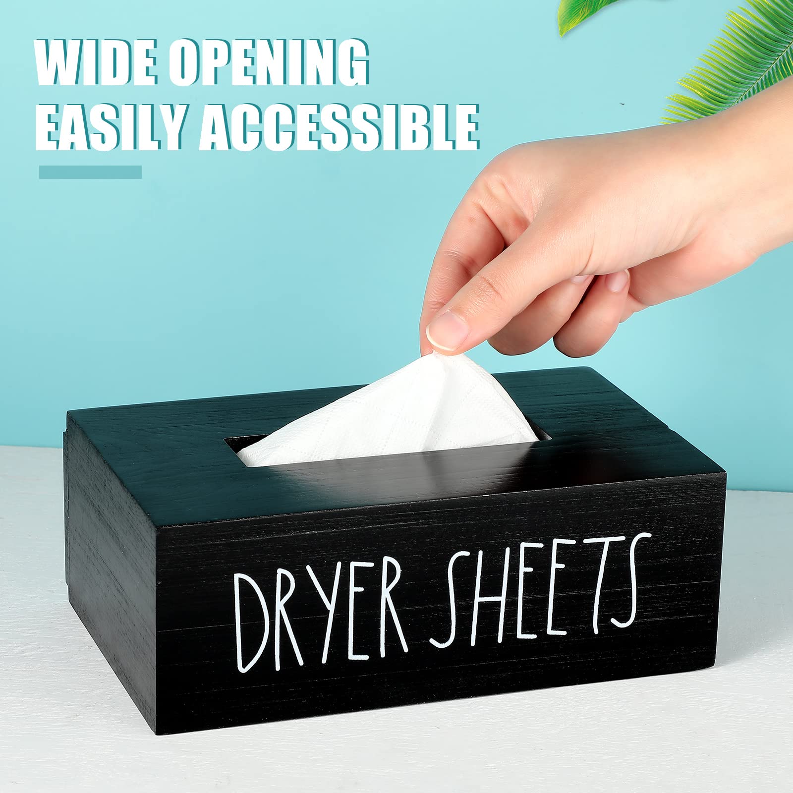 Dryer Sheet Holder Dispenser Container Dryer Sheet Storage Box For Laundry Room Decor Light Luxury Style Fabric Softener Dispens
