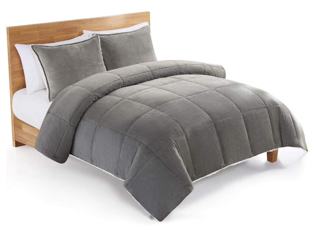 Ugg 00517 Blissful Full-Queen Comforter Set Reversible Comforter And Pillow Shams Machine Washable Soft Cozy Bedding Queen Size