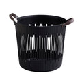 Abitte SAU002BK Multi Basket, Needed, Round Basket, Large, Black, Diameter 15.0 x 14.6 inches (38 x 37 cm), Size Not Including