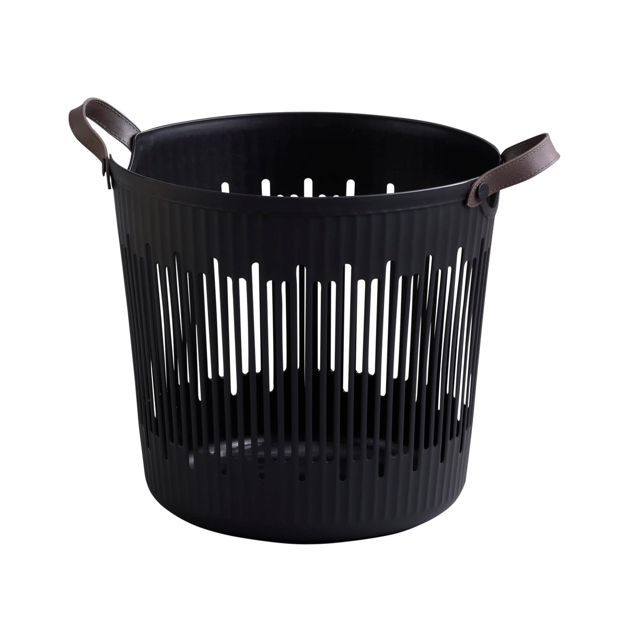 Abitte SAU002BK Multi Basket, Needed, Round Basket, Large, Black, Diameter 15.0 x 14.6 inches (38 x 37 cm), Size Not Including