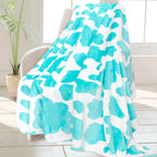 Hseec Soft Blankets & Throws Fleece Blanket Throw Blue Couch Throw Blanket