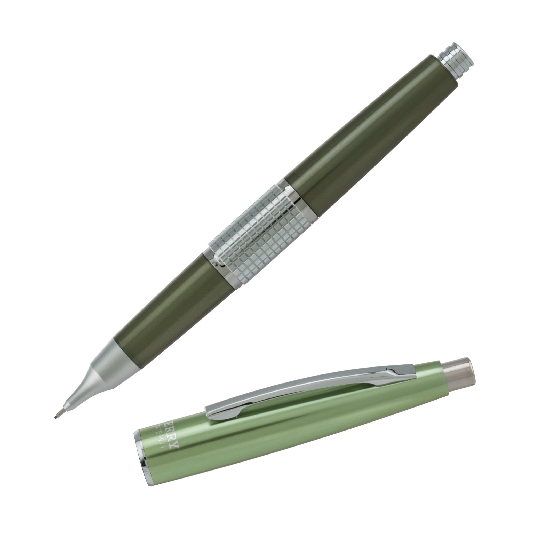 Pentel Sharp Kerry Mechanical Pencil, 0.5Mm, Metallic Olive Barrel, 1 Pack (P1035K), Green
