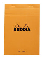 Rhodia Notepad, No16 A5, Plain Blank - Orange