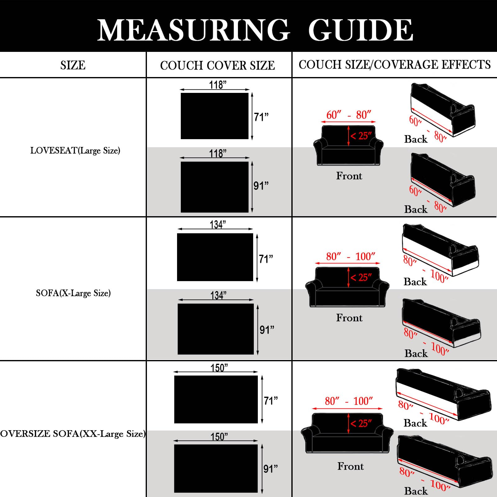 Handontime Boho Sofa Covers For Dogs Black Couch Sofa Covers For 3 Cushion Couch Sofa Beige Chenille Sofa Slipcover Couch Covers For Sectional L Shaped Couch Pets Protector Furniture Covers 71' X134'