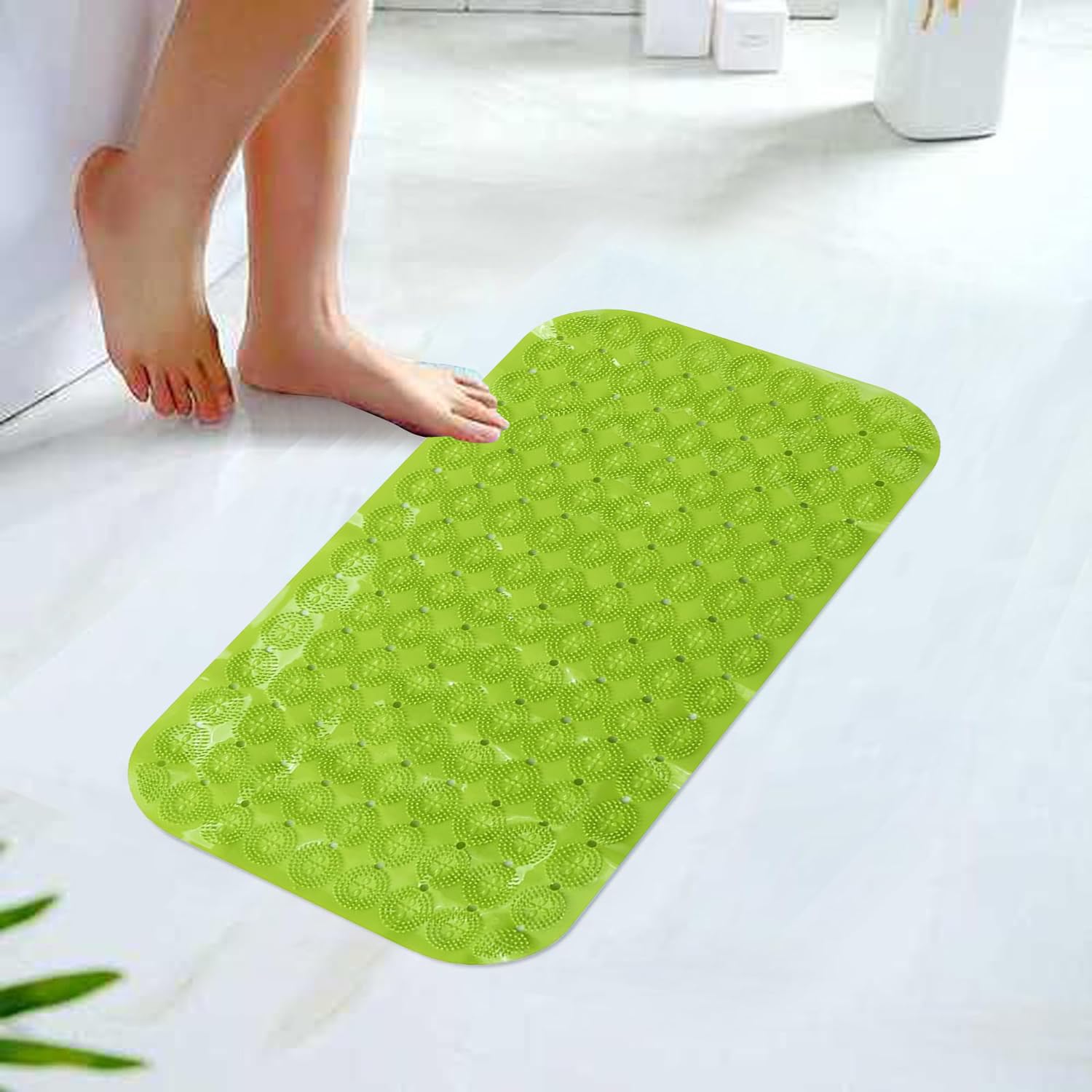 Kuber Industries Bath Mat | PVC Bathroom Mat | Shower Bath Mat | Floor Tub Mat | Foot Massager Mat | AntiSkid Shower Bathroom M