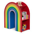 Delta Children Rainbow Bookcase - Greenguard Gold Certified Kids Bookshelf and Toy Storage, Montessori Bookcase for Playroom, Nu