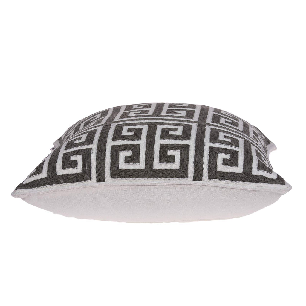 20' X 7' X 20' Cool Transitional Gray and White Pillow Cover with Poly Insert
